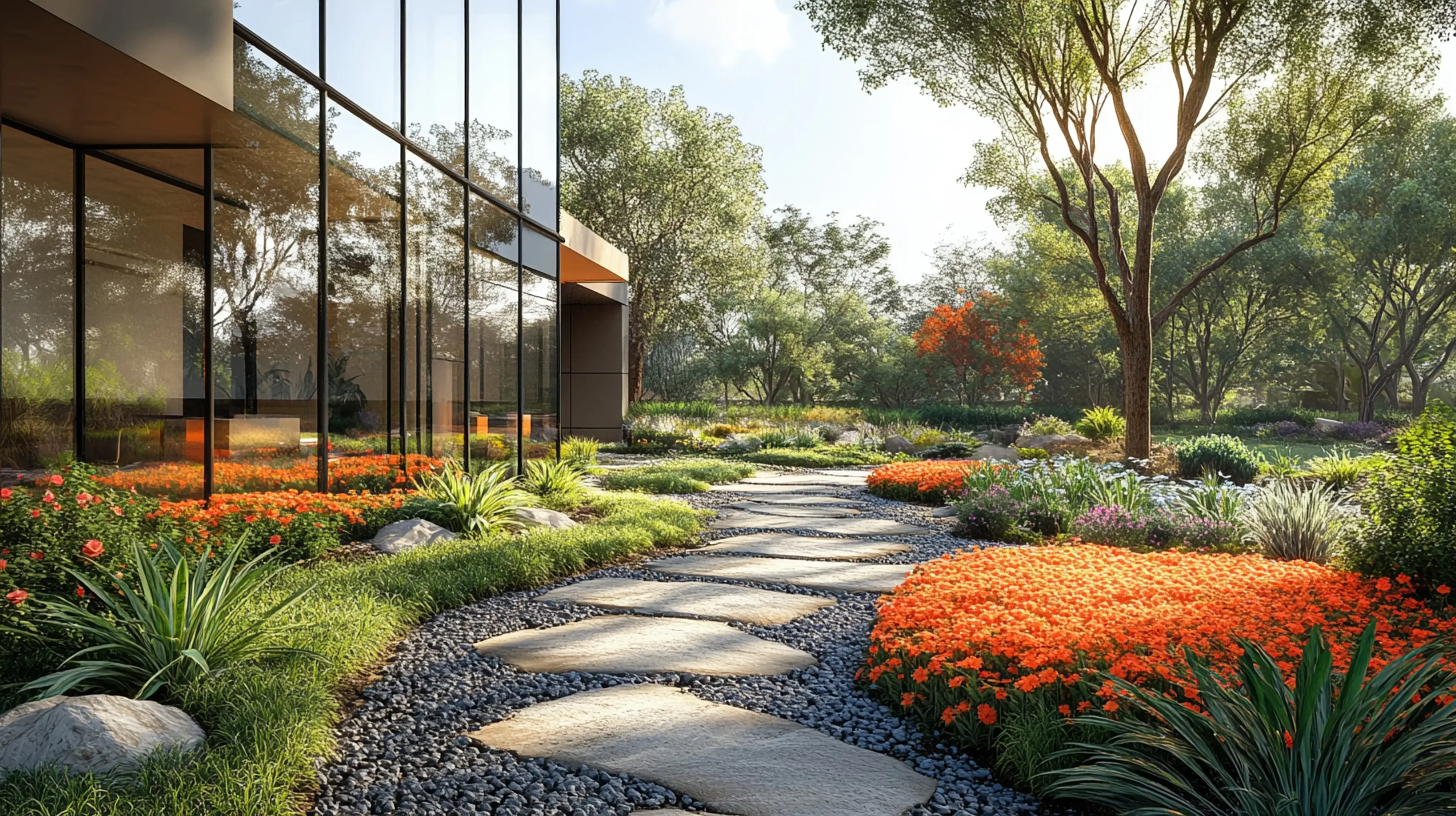 Jardin aménagé par Côté Jardin Paysagiste